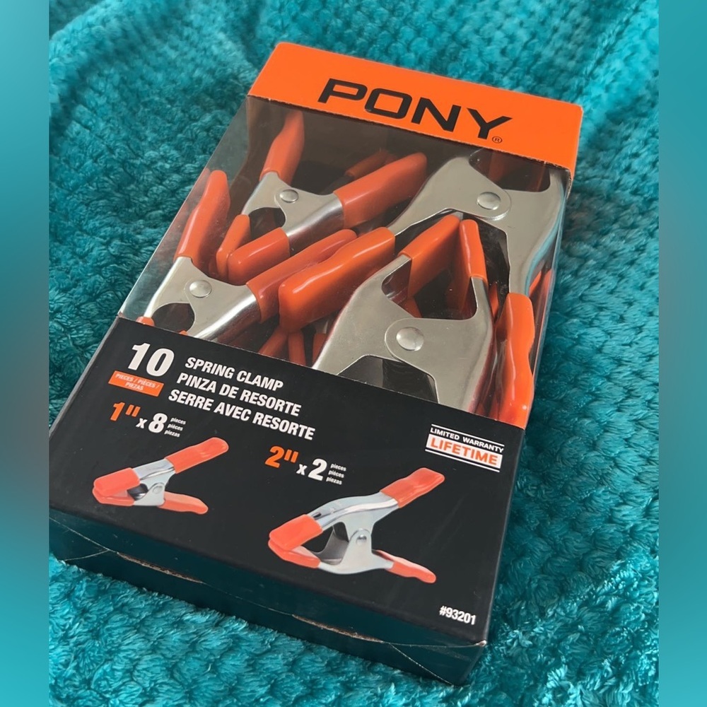 Never used - 10 pieces: Pony spring clamp. Open to offers!